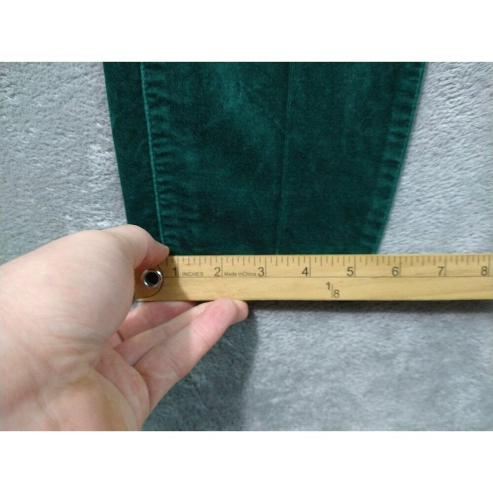 NYDJ Jeans Womens 10 Green Brushed Velvet Ami Skinny Lift Tuck Mid Rise Stretch - Picture 6 of 10